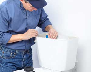 Frank is working on a toilet repair in Lincoln, CA