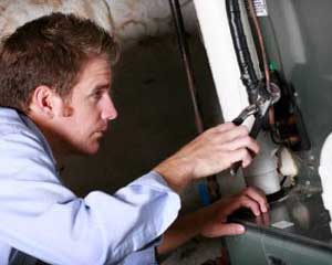 Hank, one of our Lincoln water heater repair experts is repairing a unit